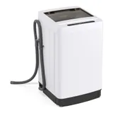 Giantex 1.5 cu ft portable washer, white with black base and drain hose